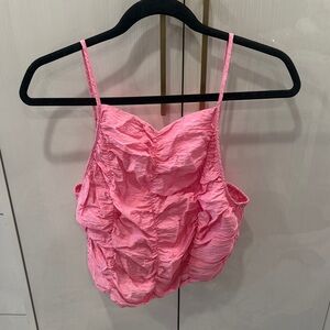 Zara Pink Textured Women's Blouse